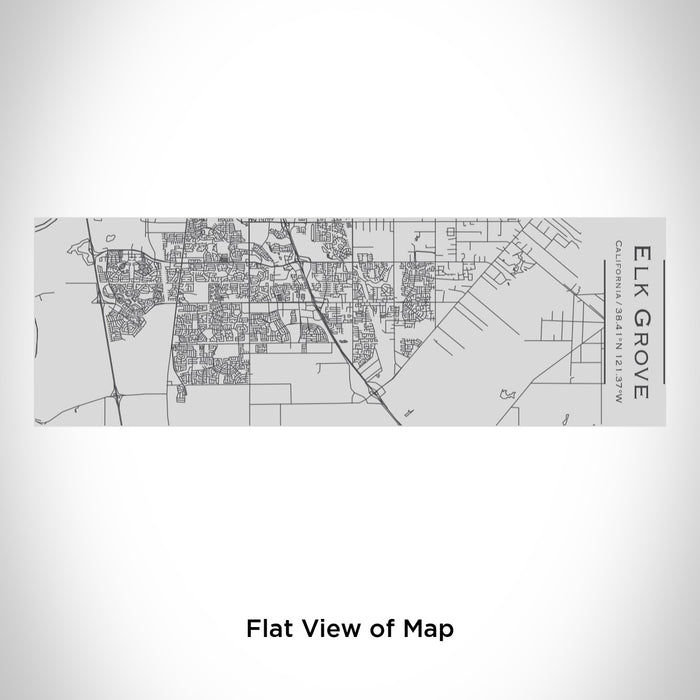 Rendered View of Elk Grove California Map Engraving on 10oz Stainless Steel Insulated Cup with Sipping Lid