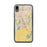 Custom iPhone XR Elk Grove California Map Phone Case in Woodblock