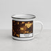 Right View Custom Elkhart Indiana Map Enamel Mug in Ember