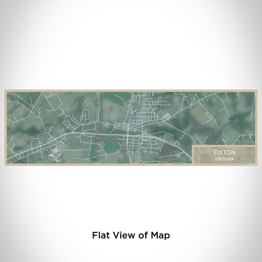 Flat View of Map Custom Elkton Virginia Map Enamel Mug in Afternoon