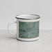Left View Custom Elkton Virginia Map Enamel Mug in Afternoon
