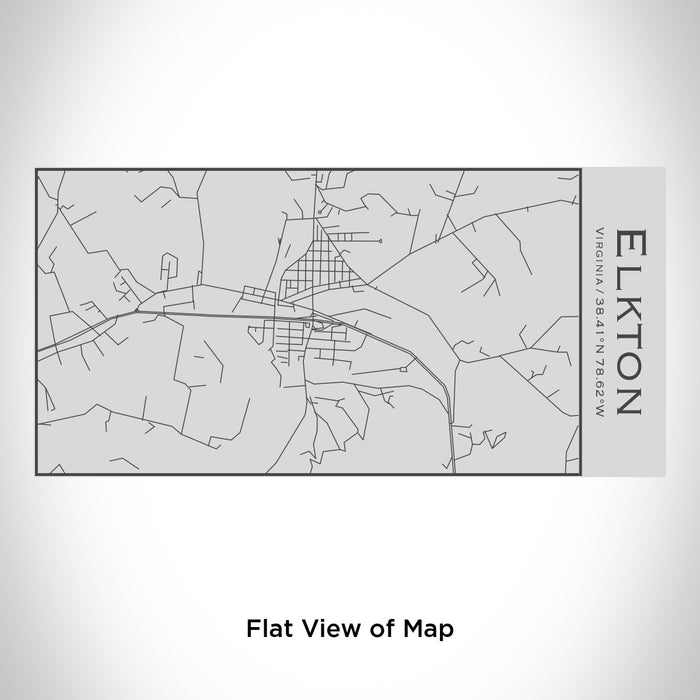 Rendered View of Elkton Virginia Map Engraving on 17oz Stainless Steel Insulated Cola Bottle