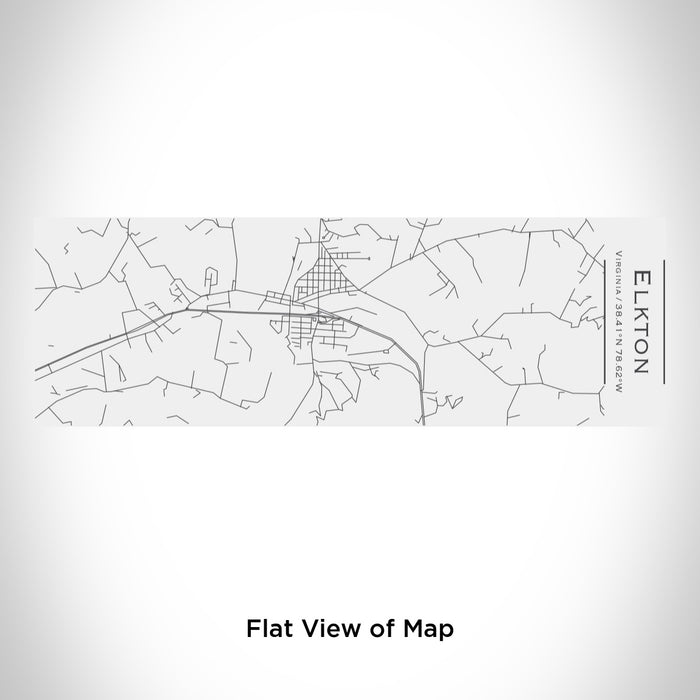 Rendered View of Elkton Virginia Map Engraving on 10oz Stainless Steel Insulated Cup with Sliding Lid in White
