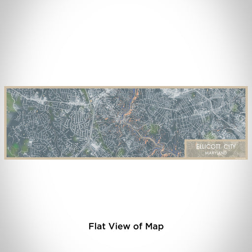 Flat View of Map Custom Ellicott City Maryland Map Enamel Mug in Afternoon
