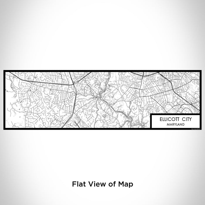 Flat View of Map Custom Ellicott City Maryland Map Enamel Mug in Classic