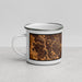 Left View Custom Ellicott City Maryland Map Enamel Mug in Ember