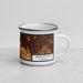 Right View Custom Ellicott City Maryland Map Enamel Mug in Ember