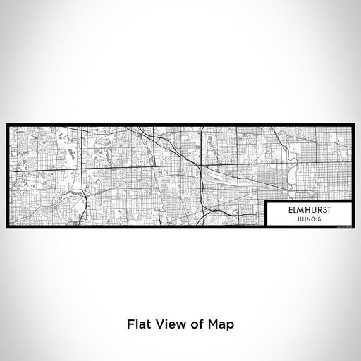 Flat View of Map Custom Elmhurst Illinois Map Enamel Mug in Classic
