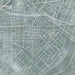 El Monte California Map Print in Afternoon Style Zoomed In Close Up Showing Details