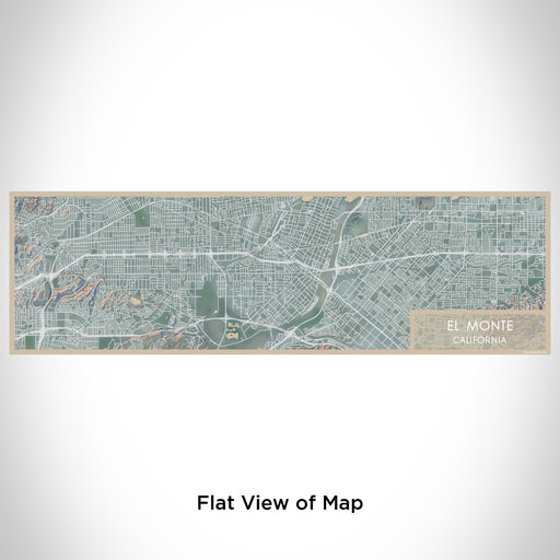 Flat View of Map Custom El Monte California Map Enamel Mug in Afternoon