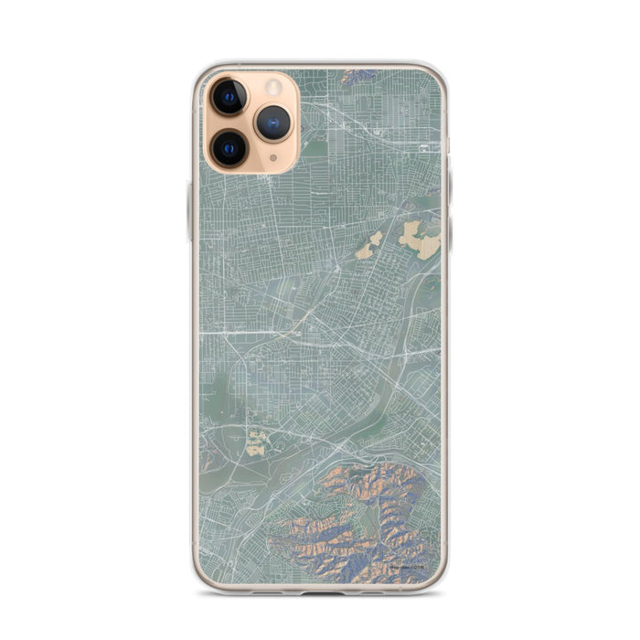 Custom iPhone 11 Pro Max El Monte California Map Phone Case in Afternoon