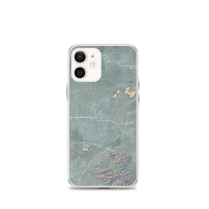 Custom iPhone 12 mini El Monte California Map Phone Case in Afternoon