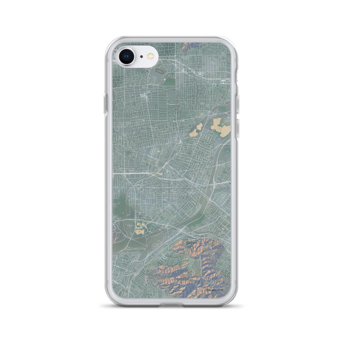 Custom iPhone SE El Monte California Map Phone Case in Afternoon