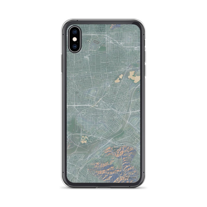 Custom iPhone XS Max El Monte California Map Phone Case in Afternoon