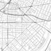 El Monte California Map Print in Classic Style Zoomed In Close Up Showing Details