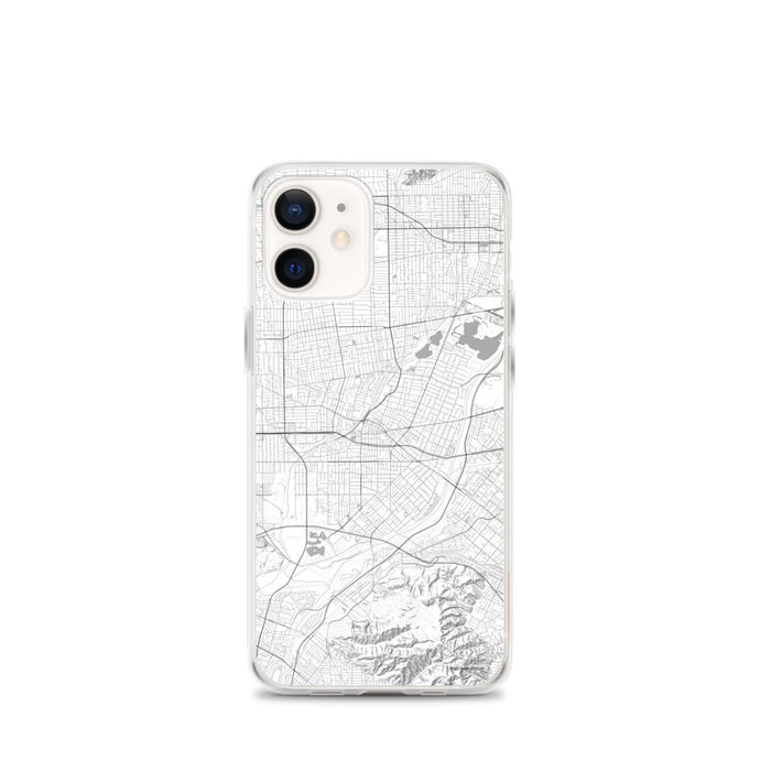 Custom iPhone 12 mini El Monte California Map Phone Case in Classic
