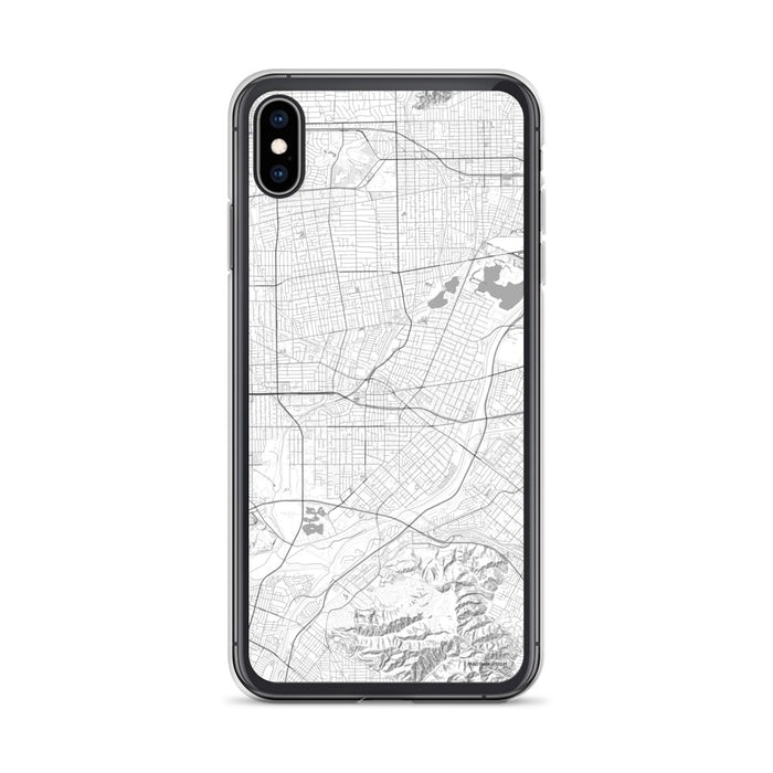Custom iPhone XS Max El Monte California Map Phone Case in Classic