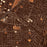 El Monte California Map Print in Ember Style Zoomed In Close Up Showing Details