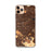 Custom iPhone 11 Pro Max El Monte California Map Phone Case in Ember