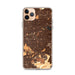 Custom iPhone 11 Pro Max El Monte California Map Phone Case in Ember