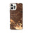 Custom iPhone 12 Pro Max El Monte California Map Phone Case in Ember