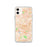 Custom iPhone 11 El Monte California Map Phone Case in Watercolor