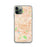 Custom iPhone 11 Pro El Monte California Map Phone Case in Watercolor