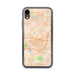 Custom iPhone XR El Monte California Map Phone Case in Watercolor