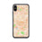 Custom iPhone X/XS El Monte California Map Phone Case in Watercolor