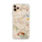Custom iPhone 11 Pro Max El Monte California Map Phone Case in Woodblock