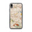 Custom iPhone XR El Monte California Map Phone Case in Woodblock