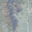El Paso Texas Map Print in Afternoon Style Zoomed In Close Up Showing Details