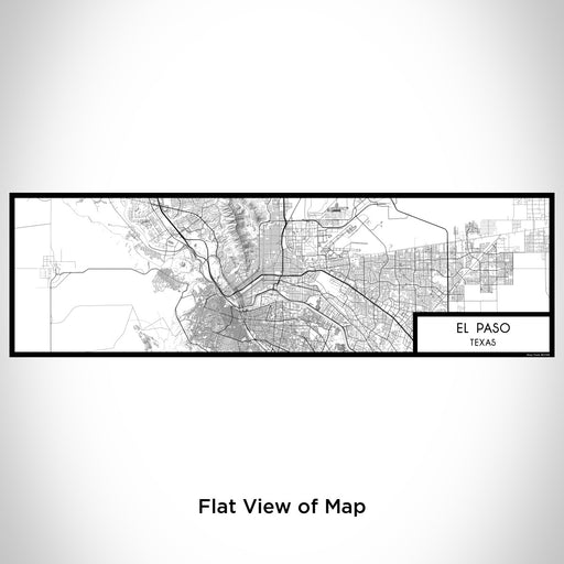 Flat View of Map Custom El Paso Texas Map Enamel Mug in Classic