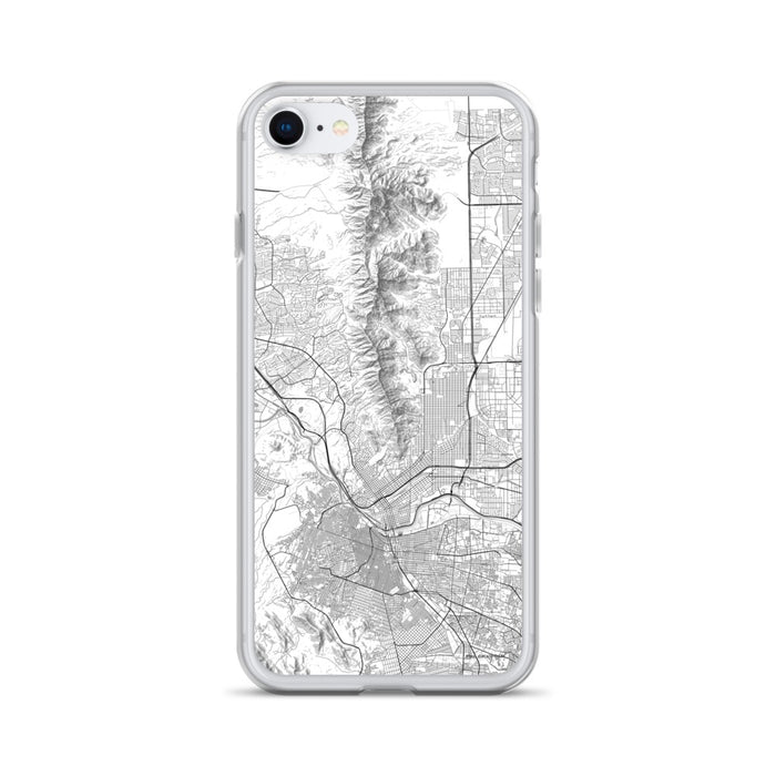 Custom El Paso Texas Map iPhone SE Phone Case in Classic
