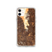 Custom El Paso Texas Map Phone Case in Ember