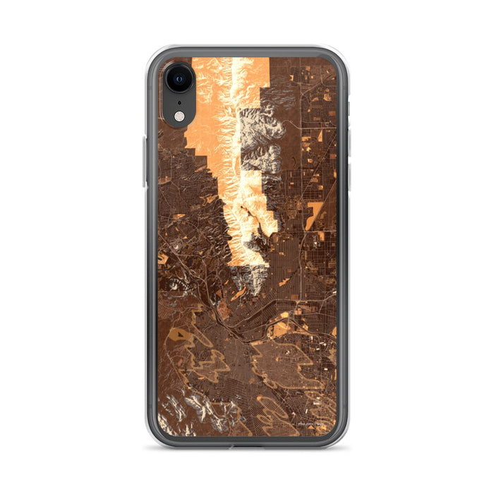 Custom El Paso Texas Map Phone Case in Ember