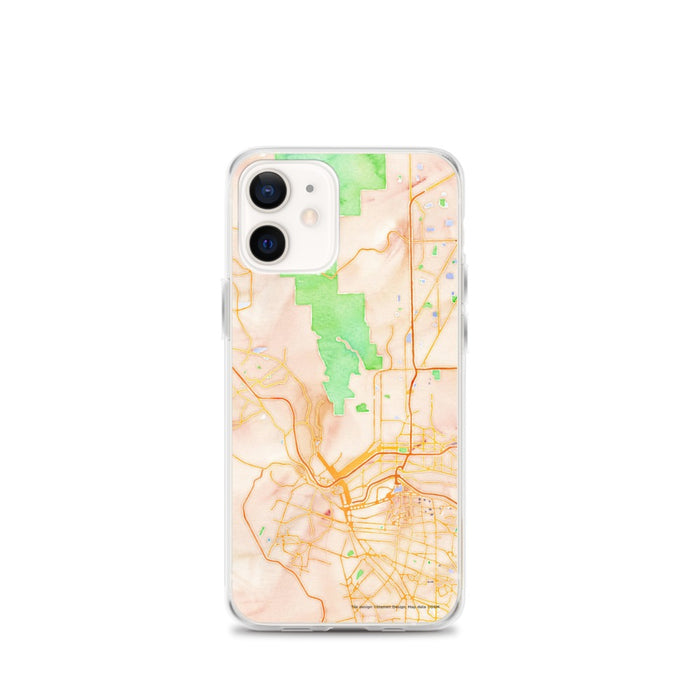 Custom El Paso Texas Map iPhone 12 mini Phone Case in Watercolor