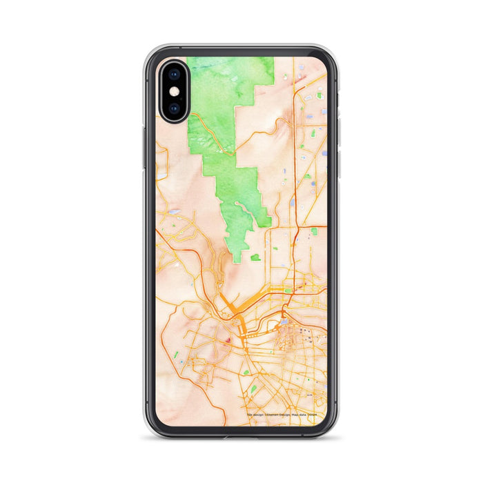 Custom El Paso Texas Map Phone Case in Watercolor