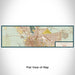 Flat View of Map Custom El Paso Texas Map Enamel Mug in Woodblock