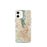 Custom El Paso Texas Map iPhone 12 mini Phone Case in Woodblock