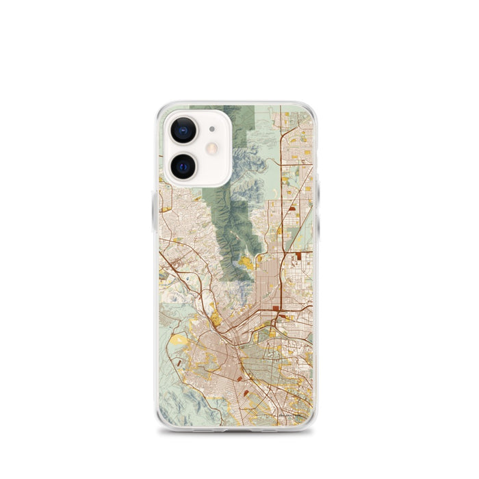 Custom El Paso Texas Map iPhone 12 mini Phone Case in Woodblock