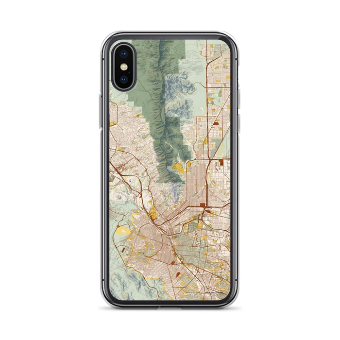 Custom El Paso Texas Map Phone Case in Woodblock
