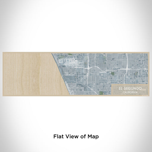 Flat View of Map Custom El Segundo California Map Enamel Mug in Afternoon
