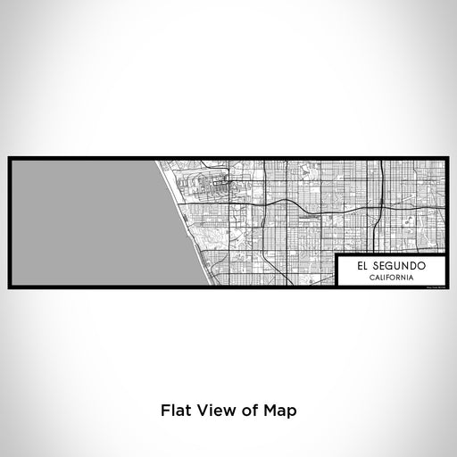 Flat View of Map Custom El Segundo California Map Enamel Mug in Classic
