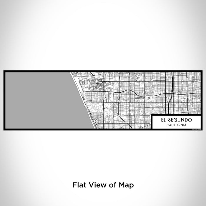 Flat View of Map Custom El Segundo California Map Enamel Mug in Classic