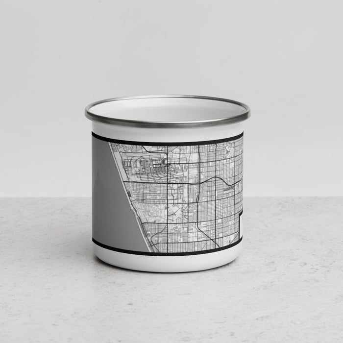 Front View Custom El Segundo California Map Enamel Mug in Classic