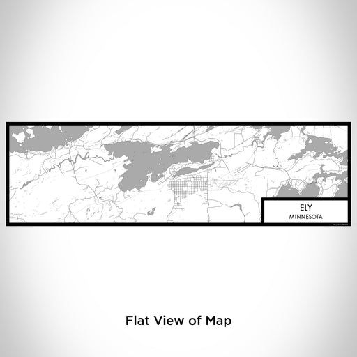 Flat View of Map Custom Ely Minnesota Map Enamel Mug in Classic
