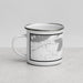 Left View Custom Ely Minnesota Map Enamel Mug in Classic