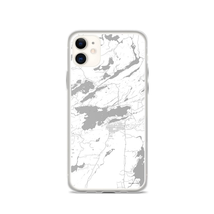 Custom iPhone 11 Ely Minnesota Map Phone Case in Classic