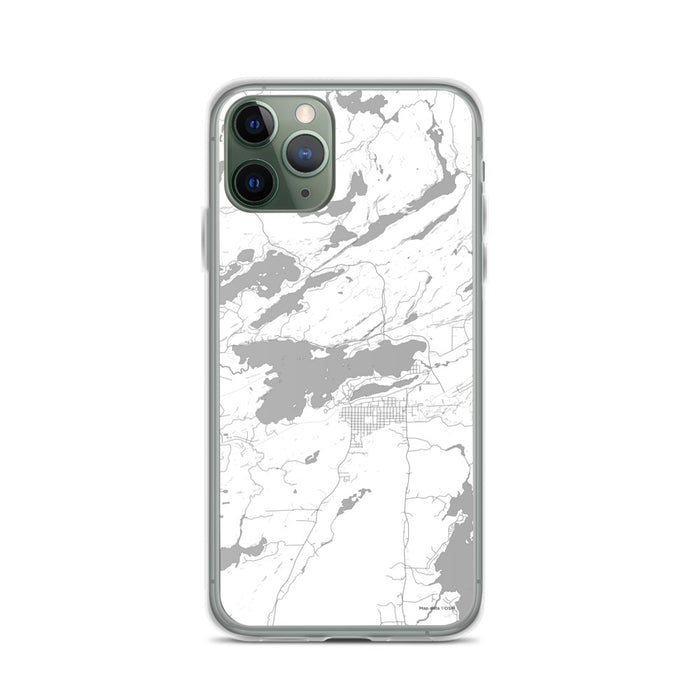 Custom iPhone 11 Pro Ely Minnesota Map Phone Case in Classic